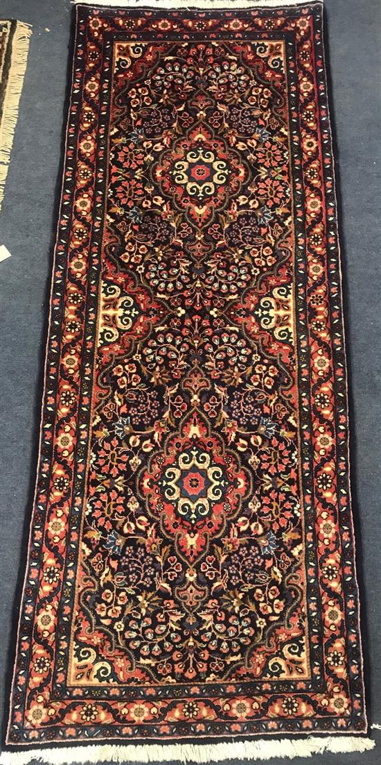 A Persian Malayaiz runner 180 x 70cm